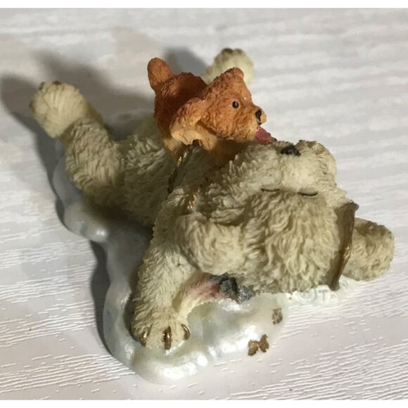 Boyds Bears & Friends Lil Wings #24166 Poochie Bear Figurine Collectible Cloud - Picture 3 of 7